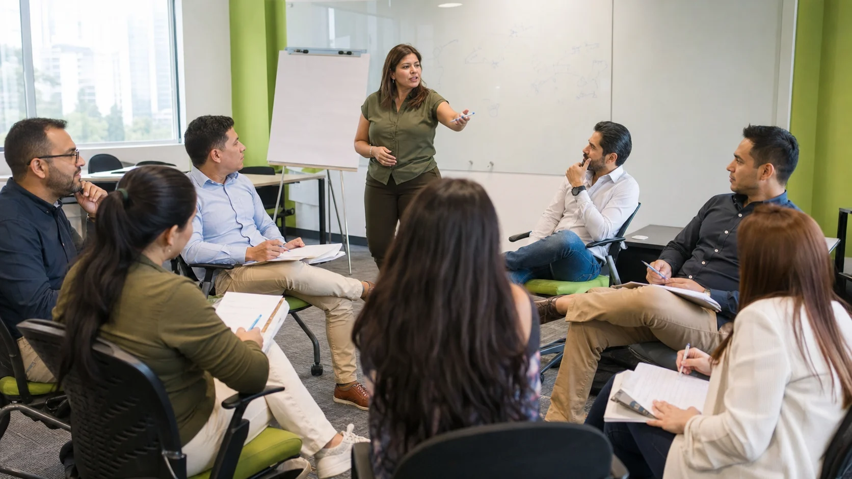 Profesionales participando en una sesión de capacitación